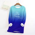 thumbnail image 1 of DPTALR Women's Large Loose Raglan Top Thickened And Velvet Lamb Wool Warm Underlay, 1 of 3