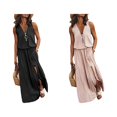 thumbnail image 5 of Jumpingount Vestido casual de verano para mujer - Cómodo y de moda Anotherchill Womens Casual Lounge Cunning Long Dress Gifted albaricoque rosa S Type2 NO2, 5 of 5