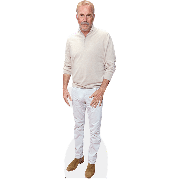 Kevin Costner (Casual) Mini Size Cutout. Standee.