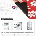 thumbnail image 2 of Ryvnso Red Flower Dishwasher Magnetic Refrigerator Magnet Cover Kitchen Home Decorative 23"x26", 2 of 6