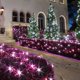 thumbnail image 3 of Luces navideñas a pilas, guirnalda de luces LED de 5 m con 50 luces, 8 modos de luz y temporizador para decoración de interiores y exteriores, como árbol de Navidad, boda o fiesta (morado)., 3 of 7