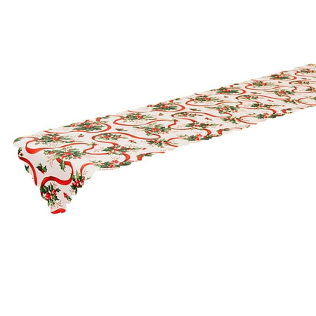 

Christmas Table Runner - Machine Washable for Parties &Holidays C