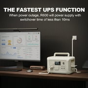 ALLPOWERS Beige R600 Solar Generator Kit, 200W Foldable Solar Panel with 299Wh 600W Portable Power Station, Solar Charger Set for Camping Home Power Outage [Shipping Separately]
