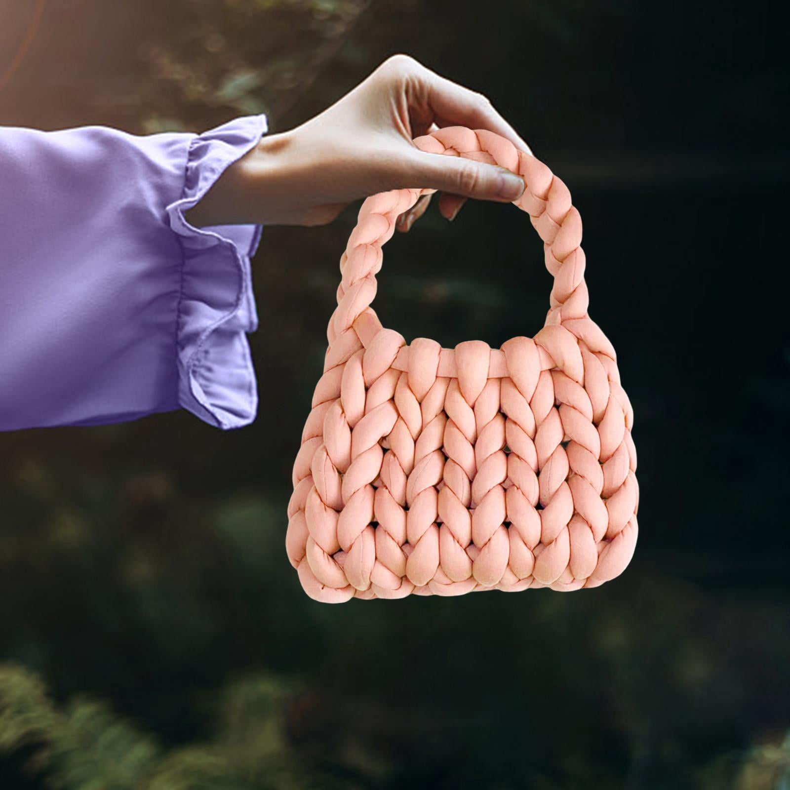 Women Crochet Bag Handbag Satchel Casual Shoulder Bag for Travel Summer
