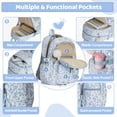 thumbnail image 4 of DAKIMOE School Backpack 3 Sets Corduroy Backpack for Teen Laptop Backpack for Women Middle High School Bookbag Travel Daypack, 4 of 7