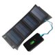 thumbnail image 5 of Kuymtek Paquete de cargador de panel solar plegable USB que carga el banco de energía móvil con mosquetón, 5 of 9