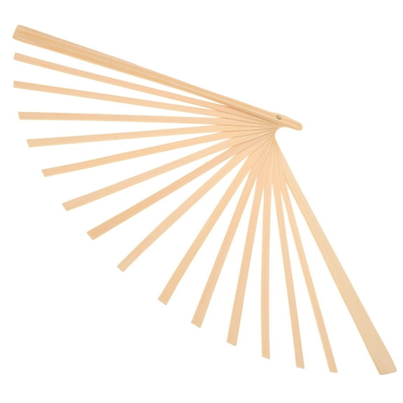 Homoyoyo Khaki Bamboo Fan Making Material DIY Creativity Comfort Grip