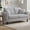 Gray, variant on 69" Comfy Seat Sofa with 2 Pillows, Small Couch for Living Room, Apartments & Dorms, Modern Linen Couches Sofa, White