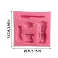 thumbnail image 2 of Foqnuq Graduation Cap Silicone Mold Set, Graduation Cake Decoration Molds, Flexible Baking Molds for Chocolate, Dessert, and Snack Making - 4 PCS, 2 of 2