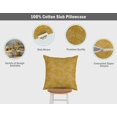 thumbnail image 3 of Vargottam Luxury, Printed Mustard Yellow CushionCovers,Decorative PillowCovers,SquareThrow Pillowcase -24x24Inches, 3 of 6