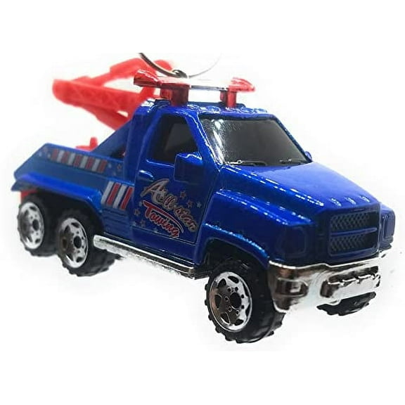 Christmas Ornament for Wrecker Tow Truck Blue Red