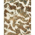 thumbnail image 1 of Ahgly Company Machine Washable Indoor Rectangle Abstract Deep Peach Orange Area Rugs, 4' x 6', 1 of 7