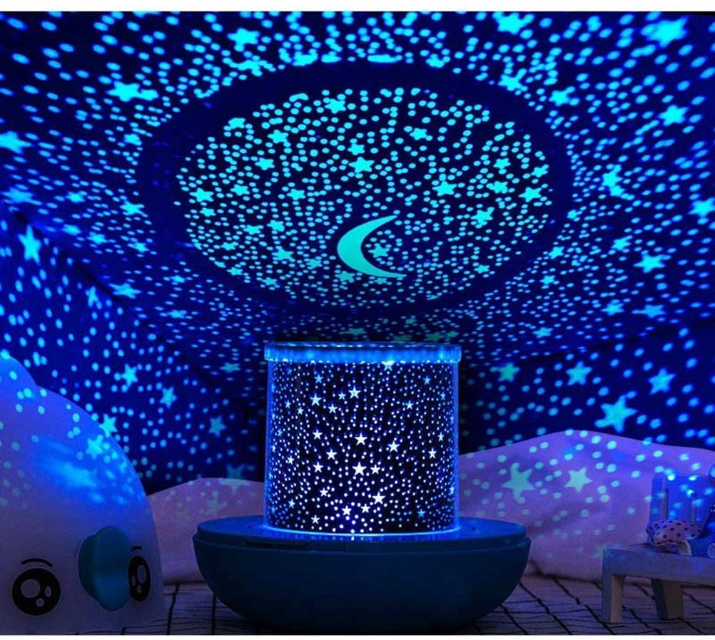 LED Starry Sky Night Light Projector & Lamp Rotating for kids Baby with Remote 