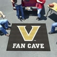thumbnail image 2 of NCAA Vanderbilt University Man Cave Tapis de Tailgate, 60 Pouces x 72 Pouces/petit, Noir, 2 of 3