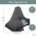 thumbnail image 3 of Just Relax Black Net Bed Canopy, 3 of 6
