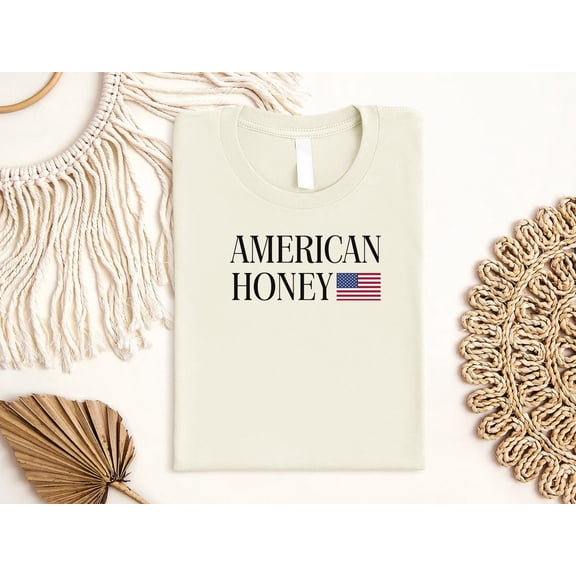 American Honey Shirt, Cute 4th Of July Apparel, USA Patriotic Tee, Independence Day Her, Red White Blue Shirt, July 4 T-shirt All Size S-5Xl