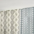 thumbnail image 4 of INK+IVY King/Cal King Imani 3-Piece Cotton Printed Comforter Set with Chenille, White/Navy, 4 of 10