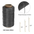thumbnail image 2 of Uxcell Upholstery Sewing Thread 260m Polyester with 30Pcs Needles, Dark Gray, 2 of 4