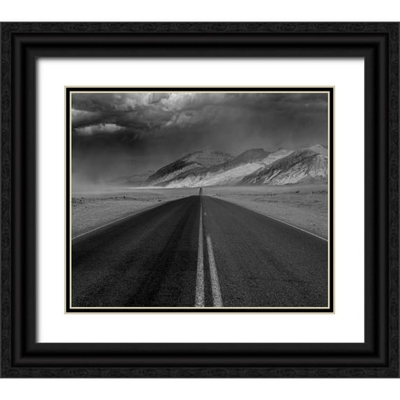 Darby, Rob 23x20 Black Ornate Wood Framed with Double Matting Museum Art Print Titled - Desert Highway