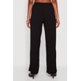 thumbnail image 4 of Women's High Waisted Crepe Knit Wide Leg Pants, 4 of 4