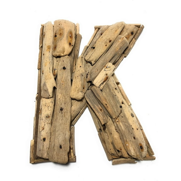 K Driftwood Letter 10" Home Decor - Rustic Accents | #lis31001k