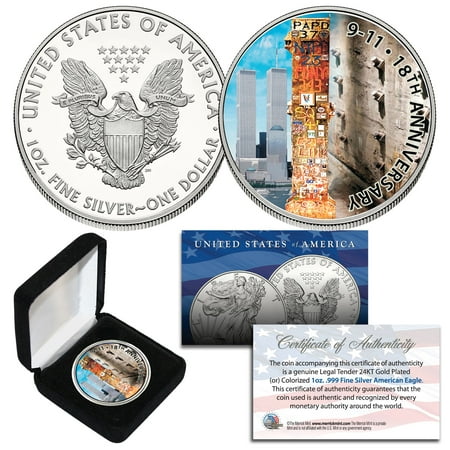 WORLD TRADE CENTER 2019 US Mint American Silver Eagle Dollar 1 OZ - 18th