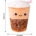 thumbnail image 2 of Heytea - Peluche de 13,7 pulgadas con forma de bolsita de té Boba, almohada de peluche de té de burbujas, almohada extraíble y suave con forma de taza de té, regalo creativo para niños, 2 of 5
