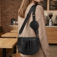 thumbnail image 4 of NOBRAND Women's Crossbody Bag, PU Leather Messenger & Shoulder Bag, Black, 4 of 7