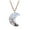 B, variant on Jewelry VerPetridure Moon Safety Long Life Lock Necklace able silver Necklace