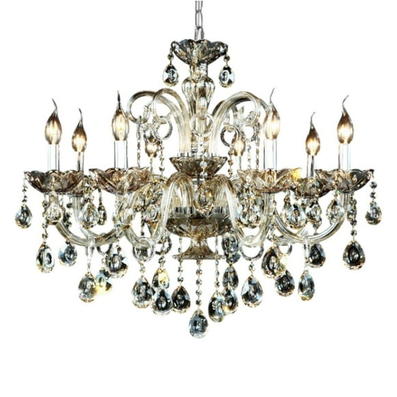 Candil de techo cristal cortado D'Gala Iluminación DG8095 Champagne de 8 luces