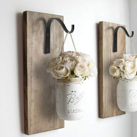 

Baiwo 2Pcs Simple Multifunctional Wall Mounted Clothing Flowerpot Bending Iron Hooks