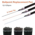 thumbnail image 5 of SagaSave 12/36/60 Pcs Ballpoint Pen Refill Replacement Refills Fine Point 0.7mm Smooth Writing Black, 5 of 5