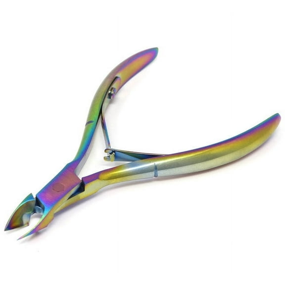 Toe Nail Cutter Toenail Clippers 4" for Thick Nail Nipper Pedicure Tool Nail Art Feet Care Tool, Rainbow Color