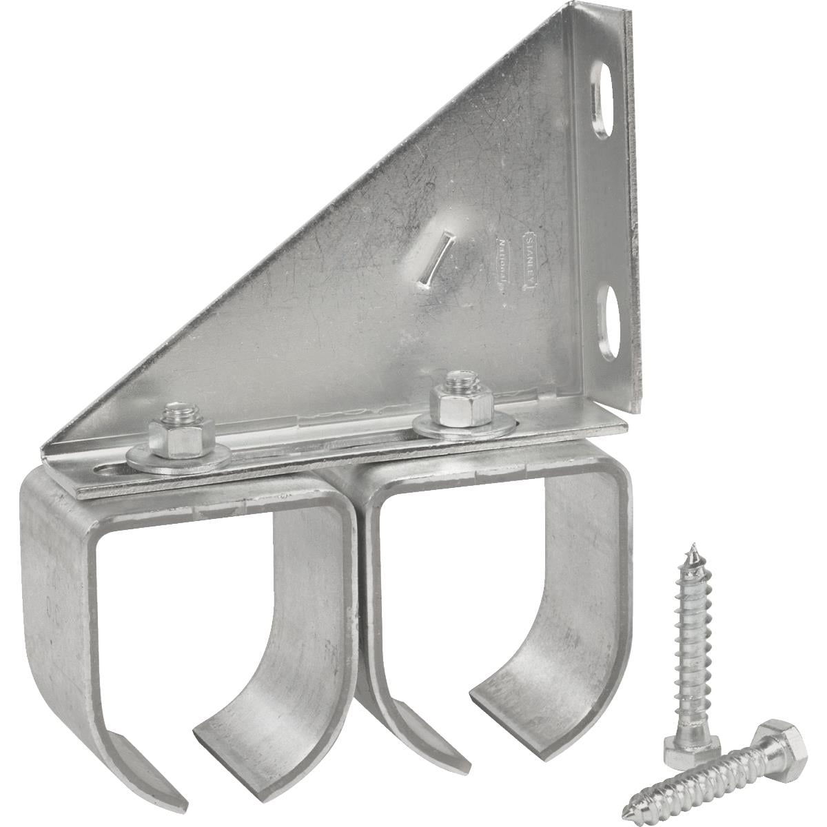 National Hardware - 5414BC Double Round Rail Bracket - Galvanized