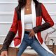 thumbnail image 4 of Chaqueta de Punto de Manga Larga Con Costuras A Rayas de Color Para Mujer Abrigo de Cárdigan de Otoño A Rayas Informal Odeerbi  ODB-6, 4 of 6