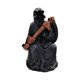 thumbnail image 3 of Estatua misteriosa de túnica negra, decoración de mesa, suministros para fiestas, coleccionable, siniestro Con apoyo, 3 of 9
