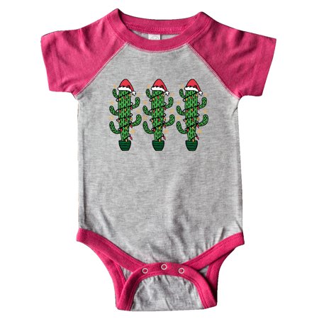 

Inktastic Christmas Funny Cactus Santa Gift Baby Boy or Baby Girl Bodysuit