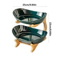 thumbnail image 2 of BotaniNest 2 Tier Oval Fruit With Stand 3 Tier Fruit For Counter Fruit Bowl For Kitchen Countertop Organizer Serving Tray For Fruit Vegetable Snack Dessert & Party, 2 of 2