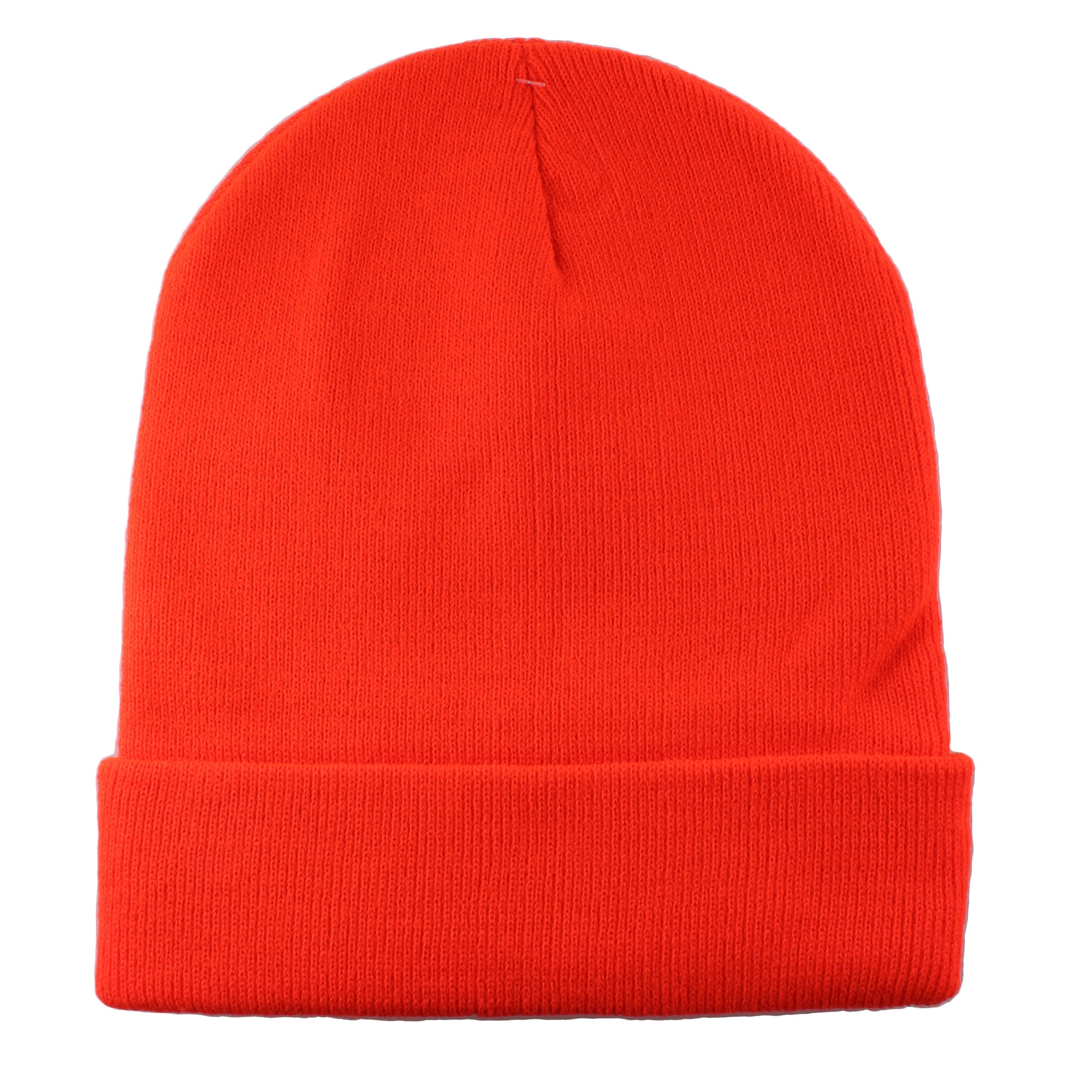 plain orange beanie