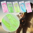 thumbnail image 4 of 2Pcs Fishing Tool Streamer Gliss Simulates Fish Scale Glow Flash Tinsel Corrugated 1, 4 of 8