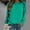 Green, variant on Tops for Women 2023 Fashion Long Sleeves Casual Shirts Soild Color Round Neck Sweatshirt Pullover Loose Tunic Tops(Available In Plus Size) Up to 65% off