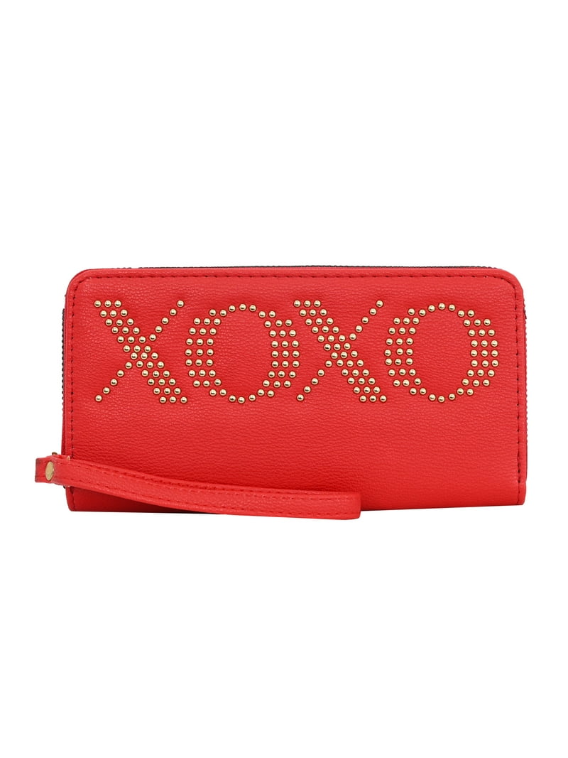 XOXO XOXO Women's Zip Around Wristlet Wallet - Spacious Card Holders
