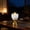 White, variant on Electronic Lotus Candle Light Flameless Flickering Night Light Mini Ambient Lamp for Decor, Battery Powered Decorative Light