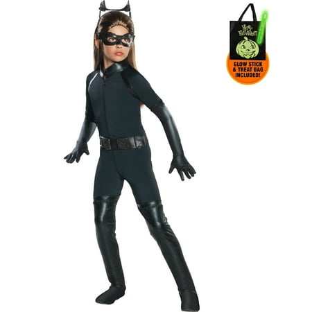 Deluxe Catwoman Costume - Girls Treat Safety Kit