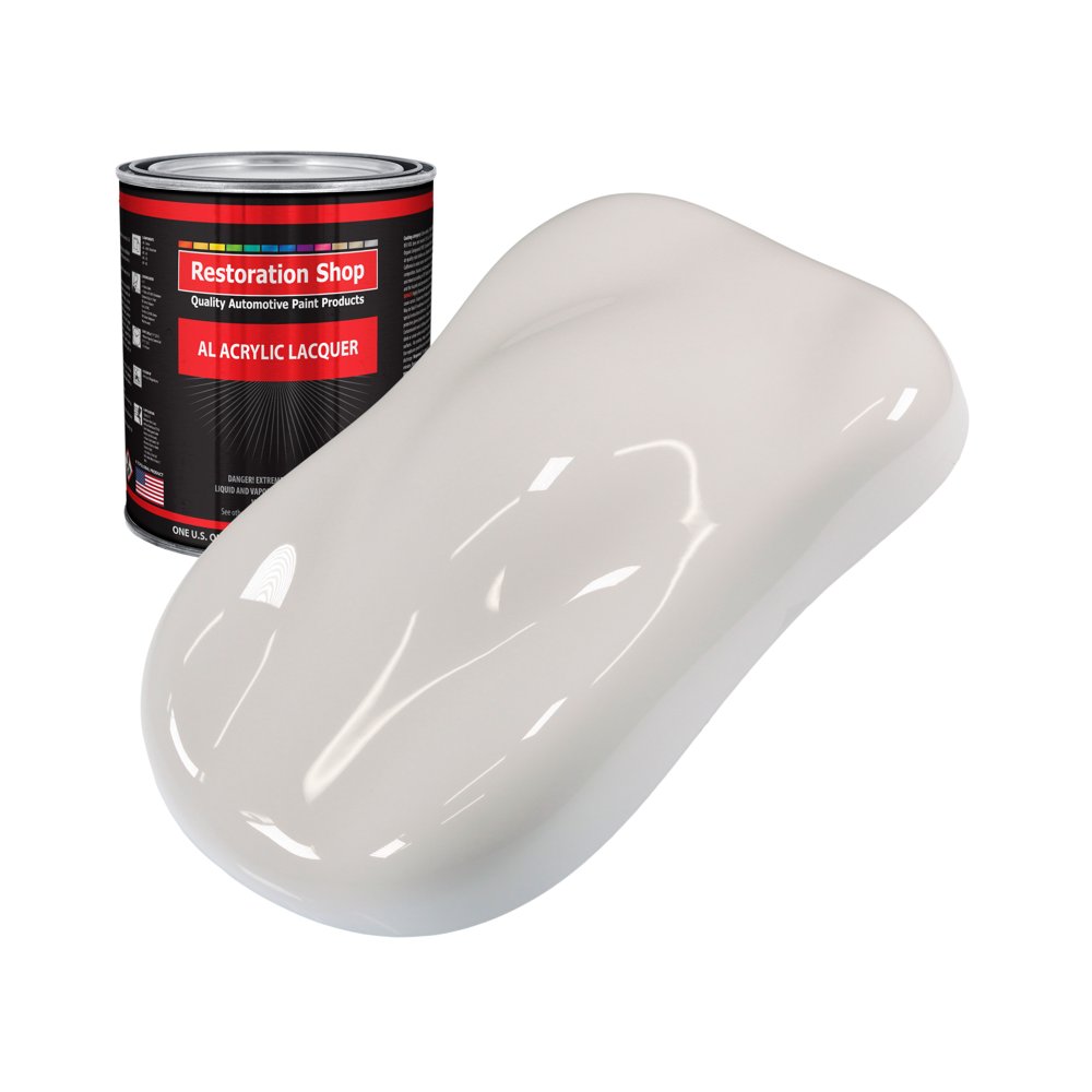 Restoration Shop Oxford White Acrylic Lacquer Auto Paint Quart