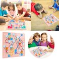 thumbnail image 2 of XFGOU Game board Toys and Hobbies Children Flying Chess Ladder Chess Toy Multifunctional Wood Chess Toy Interaction Puzzle Game Party Board Game Flying Chess Ladder Chess Education, 2 of 9