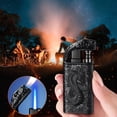 thumbnail image 4 of EIGTHTAIL Crater Clear Light Inclined Fire Open Flame Wheel Lighter  Butane Refillable Pipe Lighter  Adjustable Flame Mini Portable Torch Lighter for Candles  Incense  Cigarettes, 4 of 6
