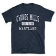 thumbnail image 1 of Owings Mills Maryland Classic Established Men's Cotton T-Shirt, 1 of 1