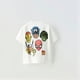 thumbnail image 2 of Camiseta blanca informal para niños y niñas, ropa de moda, disfraz de verano para bebé, camiseta Base de manga corta con cuello redondo, camisetas de dibujos animados, 2 of 5