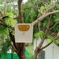 thumbnail image 4 of Bird Cage Feeder Parrot Breeding Nest Plastic Cockatiel Box Tree Hanging Bird Hut Habitat, 4 of 5